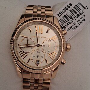 Michael Kors Women's MK5556 'Lexington' Chronograph Watch New